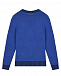Синий джемпер с лого на рукаве Balmain | Фото 3