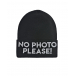 Черная шапка из шерсти и кашемира с надписью &quot;No photo&quot; Regina | Фото 1
