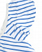 Раздельный купальник в бело-голубую полоску  | Фото 3