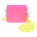 Розовая сумка с желтой цепочкой, 12x11x3 см MSGM | Фото 1
