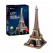 Пазл 3D &quot;Эйфелева башня с LED-подсветкой&quot;, 84 детали CubicFun | Фото 4