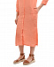 Оранжевое платье-рубашка 120% Lino | Фото 7
