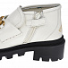 Белые ботинки из кожи с декором Horsebit GUCCI | Фото 8