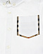 Белая рубашка с отделкой в клетку Burberry | Фото 3