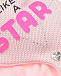 Розовая шапка с принтом &quot;STAR&quot; Il Trenino | Фото 3