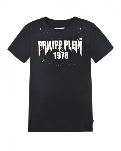 Хлопковая футболка с логотипом Philipp Plein | Фото 1
