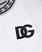 Белая футболка с черным лого у горловины Dolce&Gabbana | Фото 4