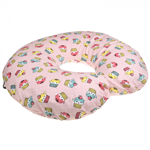 Подушка для беременных и кормления &quot;котики-кексики&quot;, рзовая, 66x78 см Dan Maralex | Фото 1