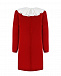 Красное платье с белым воротником IL Gufo | Фото 4