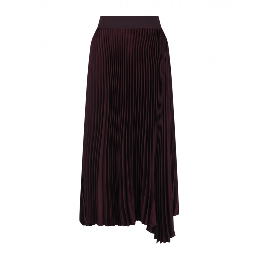 Плиссированная юбка бордового цвета Joseph | Фото 1