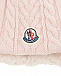 Розовая шапка из шерсти с кистями Moncler | Фото 3