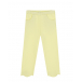 Желтые спортивные брюки с карманами IL Gufo | Фото 1