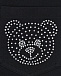 Черные брюки с лого из стразов Moschino | Фото 3