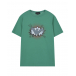 Зеленая футболка с пиксельным лого Emporio Armani | Фото 1