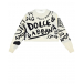 Белый джемпер с черными надписями Dolce&Gabbana | Фото 1