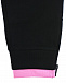 Черные спортивные брюки с розовыми лампасами Stella McCartney | Фото 4