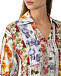 Платье льняное миди со сплошным цветочным принтом Positano Couture | Фото 8