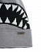 Серая шапка с принтом &quot;акула&quot; Il Trenino | Фото 3