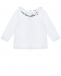 Белая блуза с надписью на воротнике Aletta | Фото 1