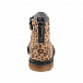 Кожаные ботинки с леопардовым принтом Monnalisa | Фото 3