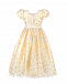 Шелковое платье кремового цвета с декором &quot;сердца&quot; Nicki Macfarlane | Фото 2