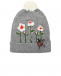 Шерстяная шапка с вышивкой и декоративной деталью Aletta | Фото 1