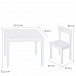 Комплект мебели Little Stars, стол+2 стульчика, белый Roba | Фото 9