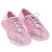 Розовые кроссовки с кружевными вставками Dolce&Gabbana | Фото 1
