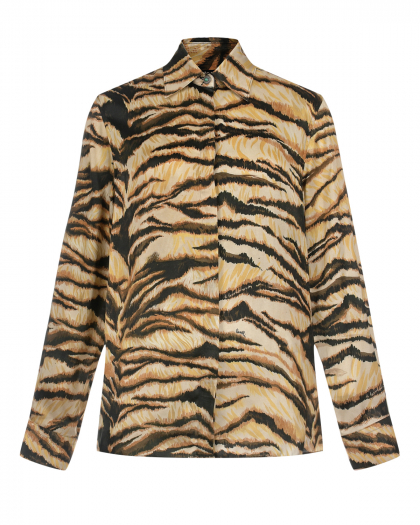 Рубашка с тигровым принтом Roberto Cavalli | Фото 1