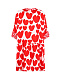 Красное платье с принтом &quot;сердца&quot; Stella McCartney | Фото 2