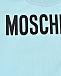 Свитшот с черным лого, голубой Moschino | Фото 3