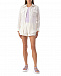 Льняная рубашка кремового цвета со стразами Forte dei Marmi Couture | Фото 2