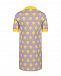 Сиреневое платье-поло с принтом &quot;клубники&quot; Paade Mode | Фото 2