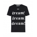 Черная футболка с принтом &quot;dream!&quot; MSGM | Фото 1