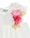 Белое платье с объемными розами Monnalisa | Фото 3