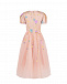 Светло-розовое платье с цветами из пайеток Eirene | Фото 2