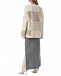 Серая юбка с разрезом из смесовой шерсти Pietro Brunelli | Фото 4