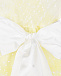 Лимонное платье с белым поясом Aletta | Фото 5