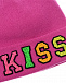 Розовая шапка с надписью &quot;Kiss&quot; из бисера Regina | Фото 3