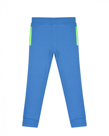 Голубые спортивные брюки с карманами Stella McCartney | Фото 1