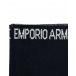 Темно-синий шарф с логотипом по краю Emporio Armani Синий, арт. 404614 0A465 35 | Фото 3