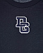 Темно-синяя футболка с вышитым логотипом Dolce&Gabbana | Фото 3