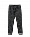 Черно-белые спортивные брюки с логотипом  | Фото 2
