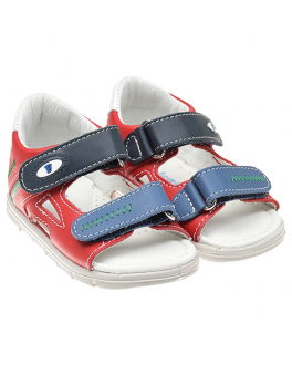 Красные сандалии с застежками велкро Falcotto Красный, арт. 001-1500997-01 1H09 | Фото 1