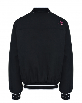 Черная куртка-бомбер с вышивкой Givenchy Черный, арт. H16077 09B | Фото 2