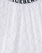 Белая юбка с асимметричным подолом Iceberg | Фото 7