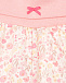 Розовые шорты с цветочным принтом Sanetta Kidswear | Фото 3