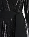 Черный комбинезон с вышивкой пайетками Parosh | Фото 7