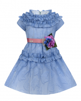 Сиреневое платье с рюшами Baby A Сиреневый, арт. G2476 225 | Фото 1
