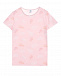Розовая пижама с принтом &quot;листья&quot; Sanetta | Фото 2